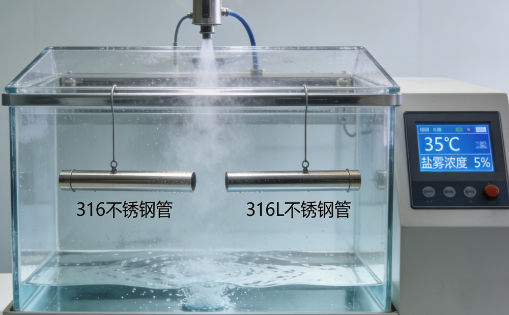 不銹鋼鹽霧測試示意圖